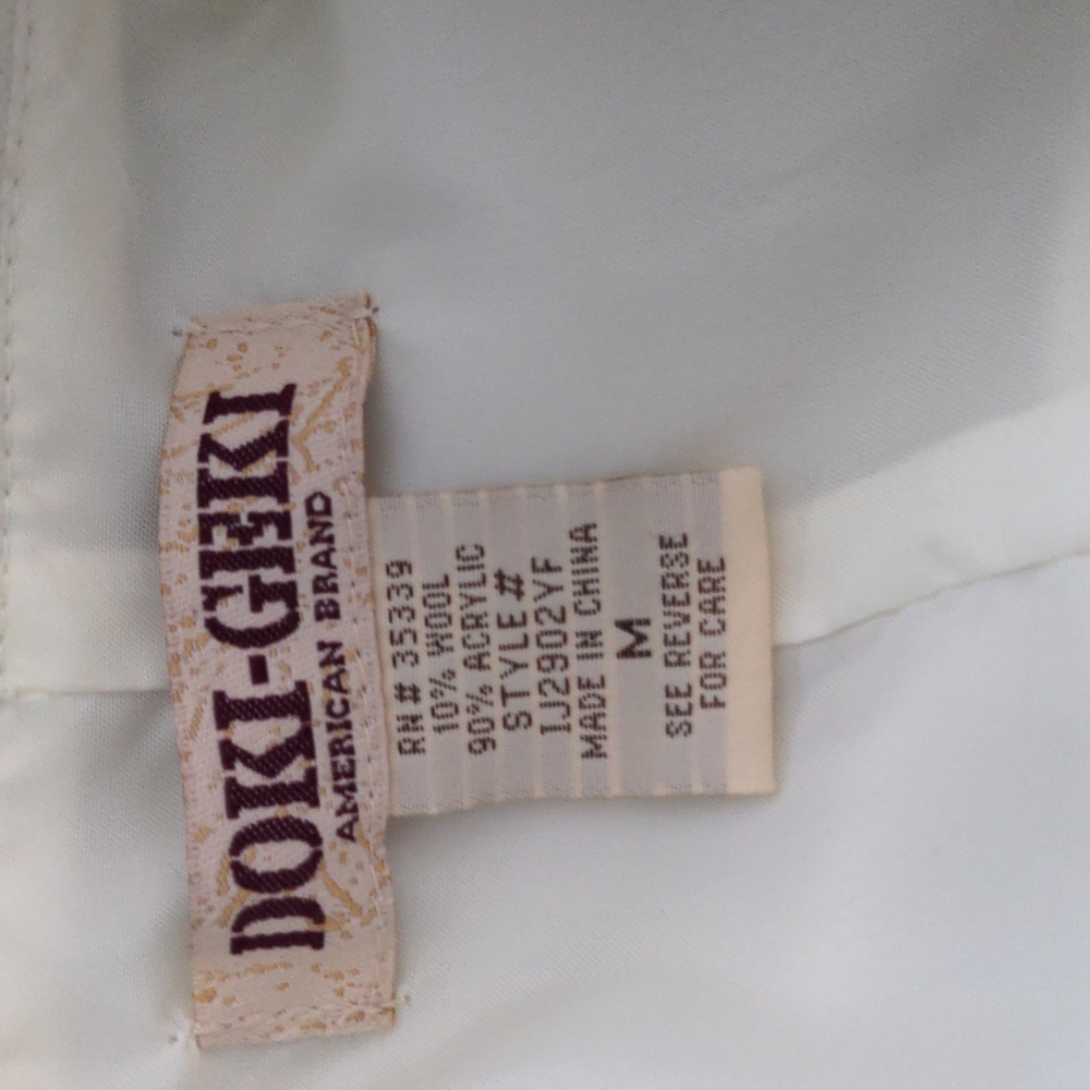 Cream wool coat - Picture 4 of 4